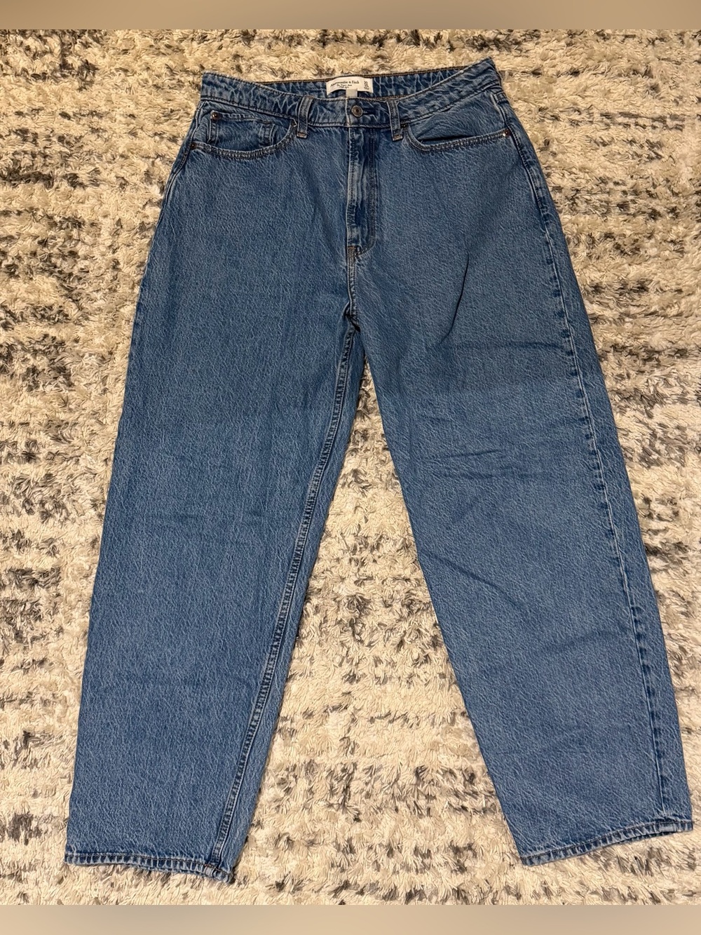Abercrombie Curve Love Taper Jeans